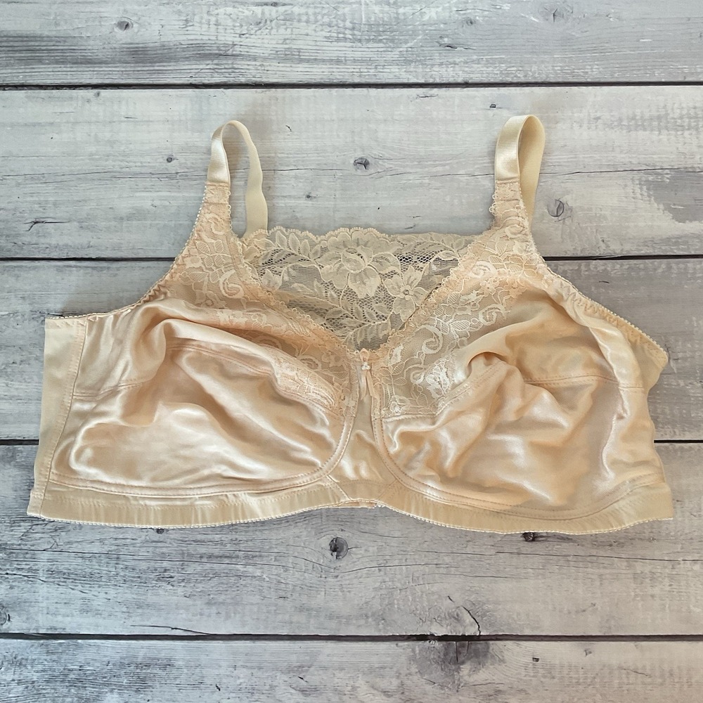 Trulife Naturalwear Mastectomy Bra‎ Womens 48D Nude Cami Style Wireless 4019